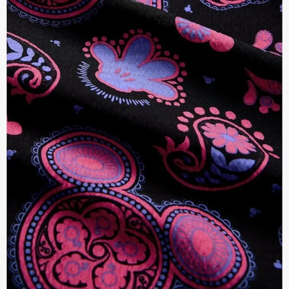 NWT Souled Store Disney Whimsigoth Boho Paisley Crop Top Indie Hippie  Small - Picture 4 of 13